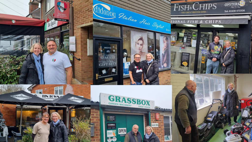 Emma Reynolds meets small businesses in Marlow Bottom, Da Luca, Didonna, Oysters, Tin Town